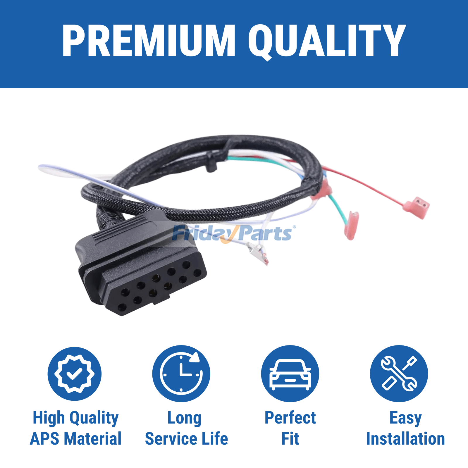 他ブランド用用ウェスタンフィッシャー スノープラウ用 3 ピン プラウ サイド コントロール ハーネス 26359