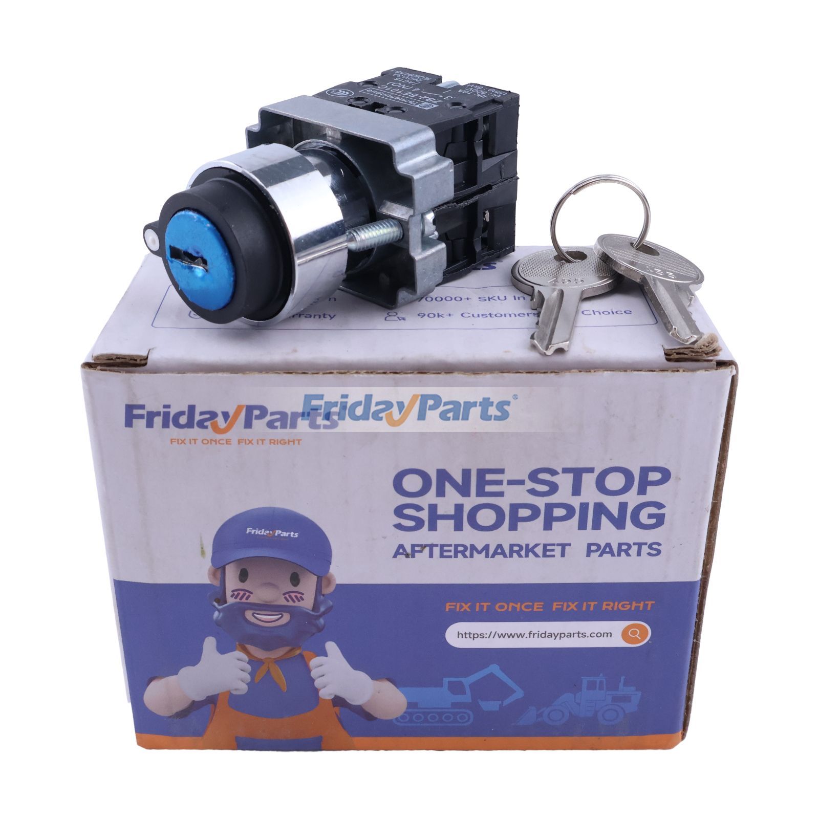 3 Position Self-Locking Rotary Switch with Key 2901015340 for Haulotte Scissor Lift H12SX H15SX H18SX HS3388RT HS4388RT HS5388RT