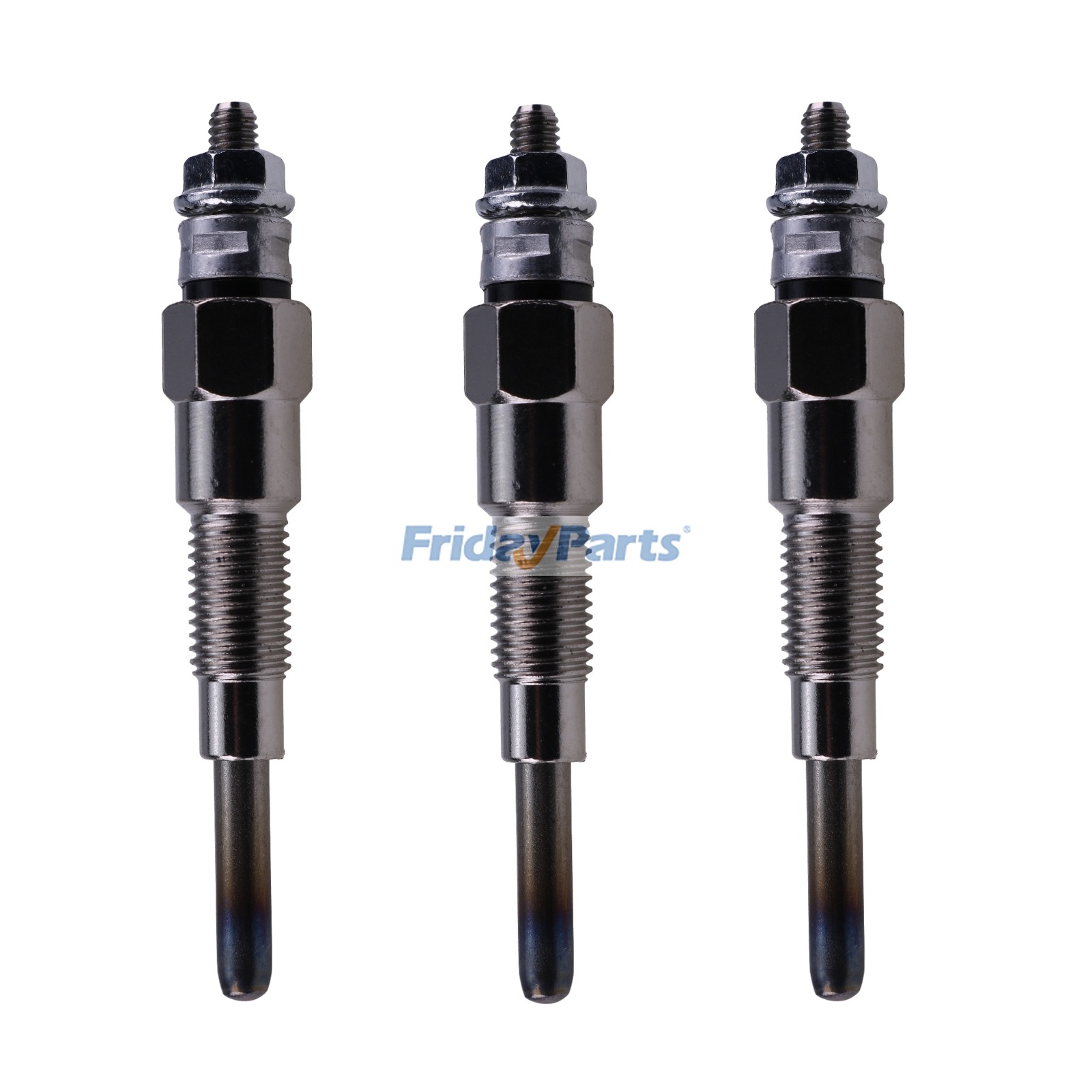 3 bujías incandescentes 6670470 para Kubota D722 D902 D1005 D1105 Bobcat S100 MT50 MT52 MT55 320 321 322 428 453 E08 E10 E14 E16 para Pala cargadora