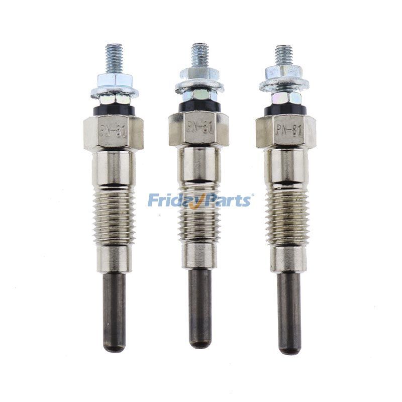 3Pcs Glow Plug KB-15694-65510 KB-15694-65512 for Kubota Engine D600 D640 Cub Cadet Lawn Tractor 1772 1782