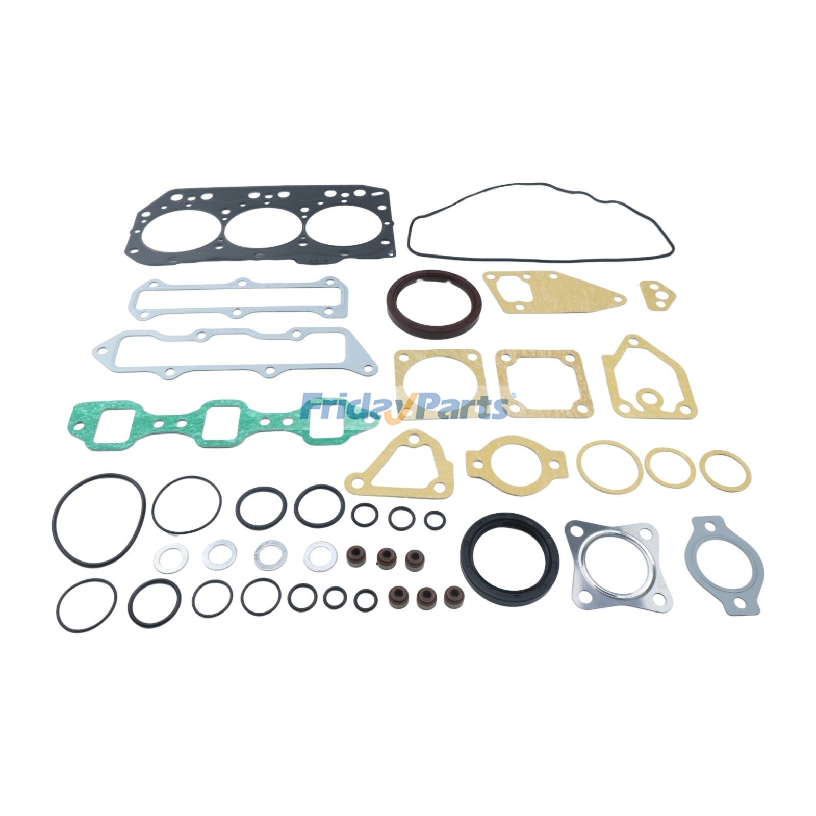 Kit de juntas de revisión para motor Yanmar 3TNE82 3TNE82A 3TNE82AC Excavadora VIO35 VIO30-2 VIO35-2 B27-B B37-2A B37-2B