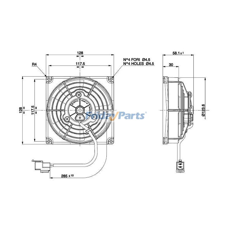 Electric Radiator Fan for Sport UTV/ATV,Motorcycle