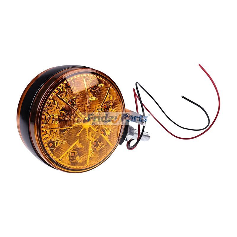 Repuesto 2 luces de señal de giro de 4,5" de color ámbar 32530-33610 para Kubota M5000 MX4700 MX5100 M-110 M-120 M105 M108 compatible con Cortacésped,Tractor Para KUBOTA FridayParts