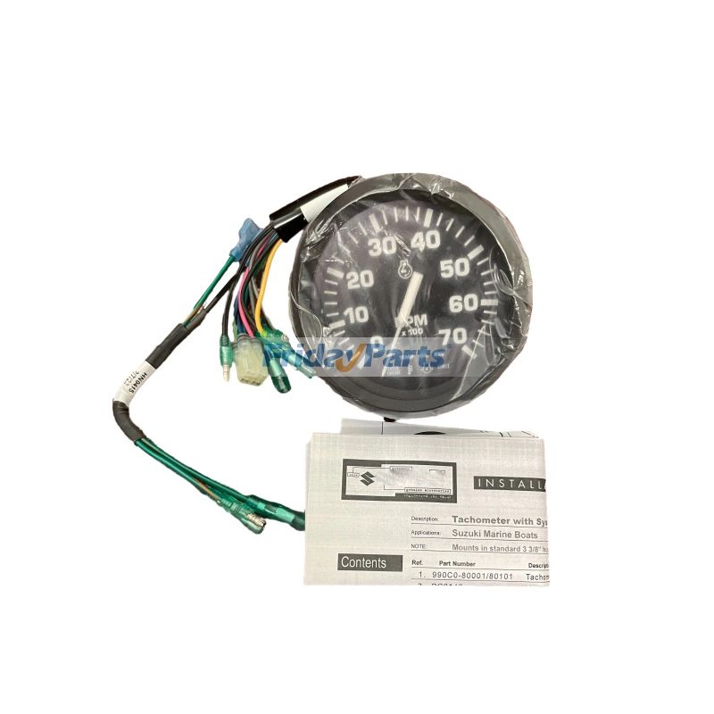 4”7000 RPM Tachometer 990C0-80001 for Suzuki Marine Outboard