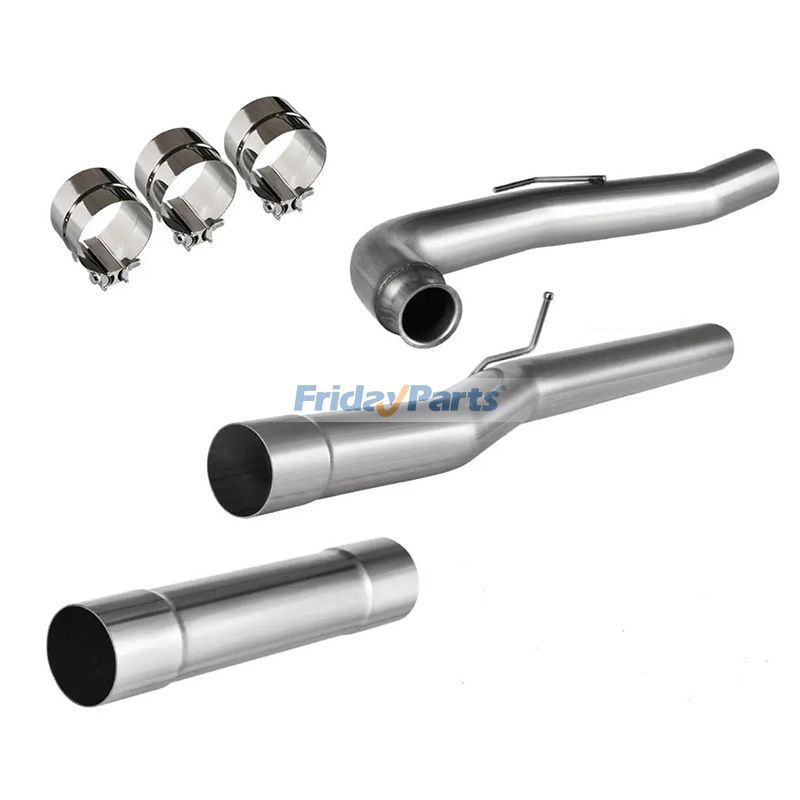 4'' Cat and DPF Delete Pipe for Duramax Engine 6.6L Chevrolet Silverado GMC Sierra 2500HD 3500HD 2011-2015