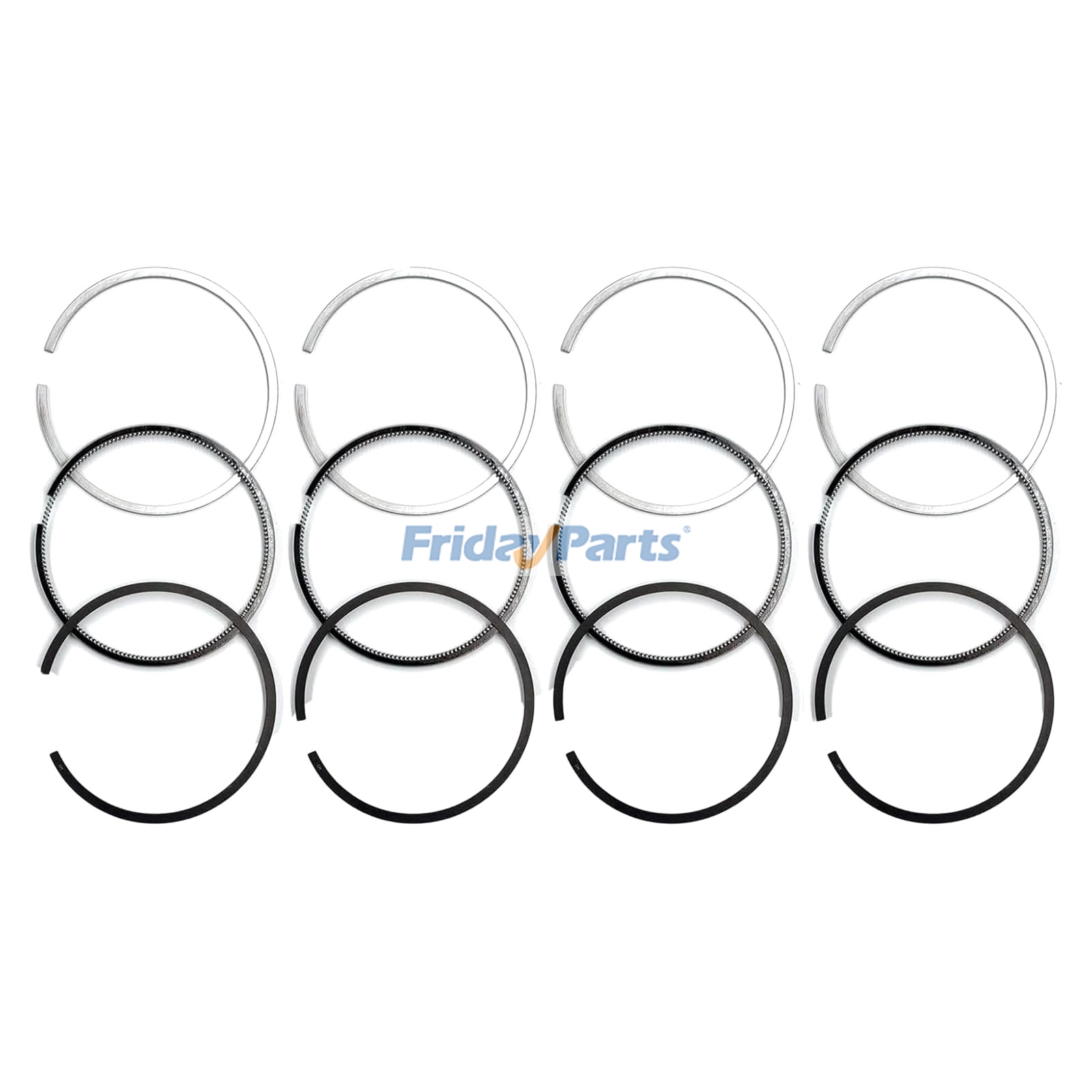 Fasce elastiche per pistone a 4 cilindri per motore Isuzu 4BG1TRA