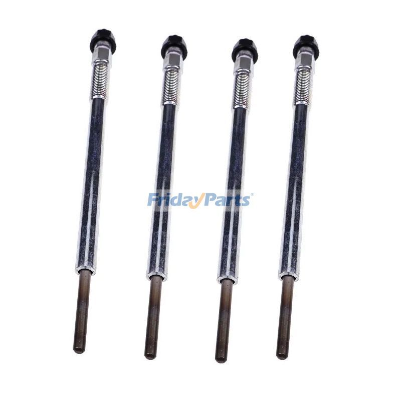 4 Glow Plugs 7030400 0100276034 for Doosan Engine D18 D24 Bobcat Loader S510 S530 S550 S570 S590 T550 T590