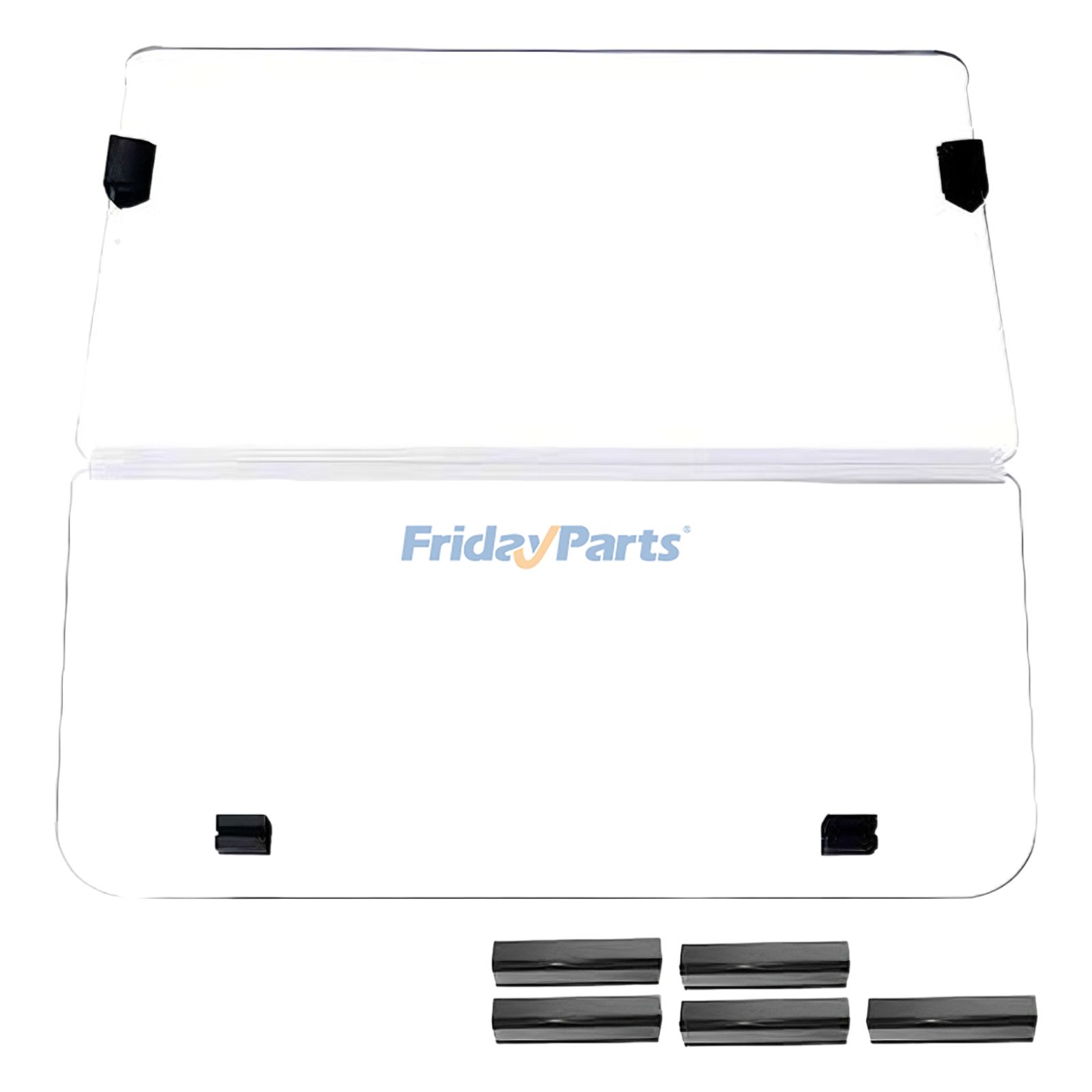 Pare-brise avant pour voiturette de golf avec matériel de montage pour Club Car DS 1982-2000