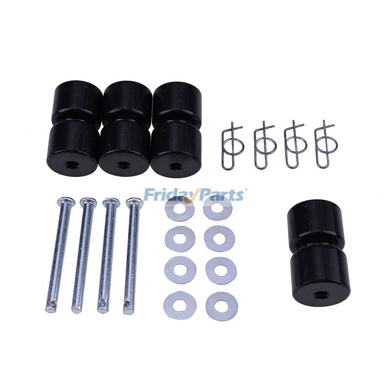 Lot de 4 rouleaux, broches, rondelles, anneaux, kit GMNR925 pour Gorilla Lift Assist