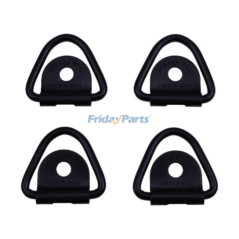 4 Pieces Heavy Duty Truck Bed Tie Down Anchors Cargo V Ring Hook for Trailer and Pickup