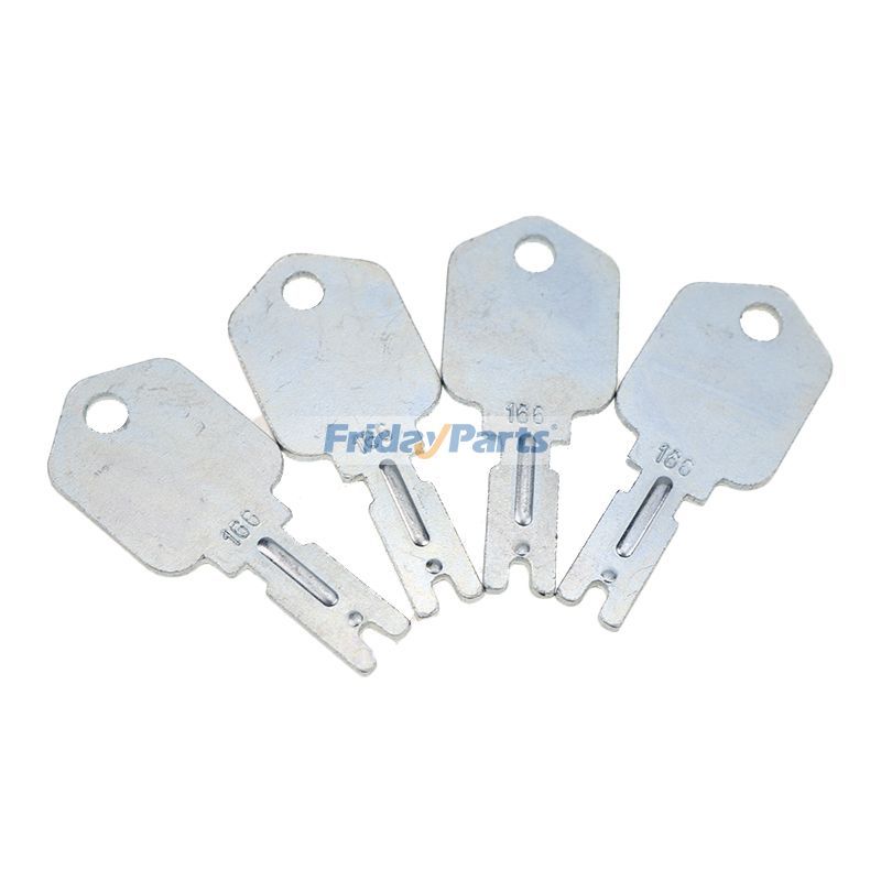 4 Pcs For Clark Crown Gradall Gehl Hyster Komatsu Yale #166 Ignition Key for Forklift