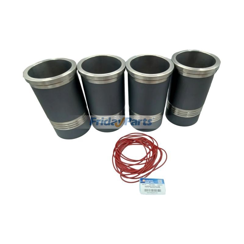 4 Pcs Cylinder Liner 9884842 for Liebherr Engine D924 D924TI D924TIE Excavator 904 914 924 934 944 954B