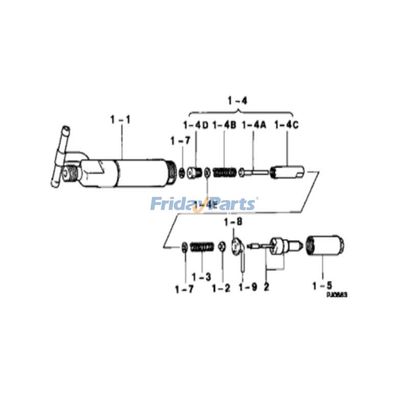 FridayParts 4 Stück Denso-Kraftstoffeinspritzdüsen 4D33