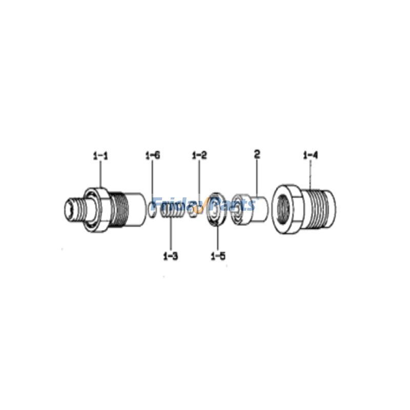 FridayParts 4 Stück Denso-Kraftstoffeinspritzdüsen