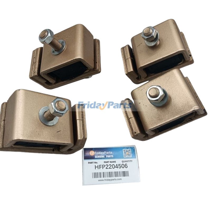 4 piezas de goma para amortiguador de motor RC417-42990 para excavadora Kubota KX91-3 KX91-3S U35 U35-3 U35S U35-3S