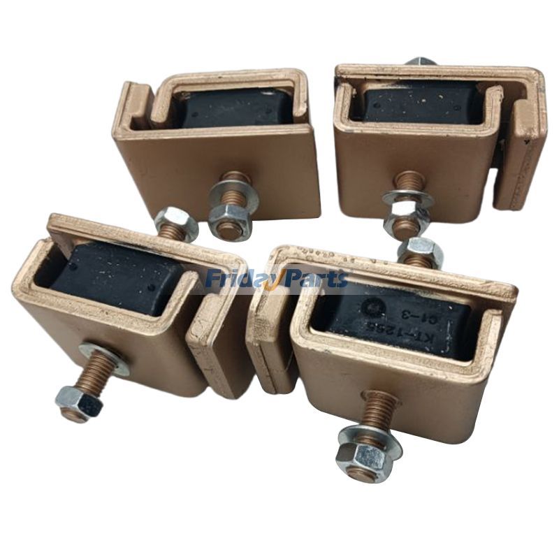 4 piezas de goma para amortiguador de motor RC417-42990 para excavadora Kubota KX91-3 KX91-3S U35 U35-3 U35S U35-3S Para KUBOTA