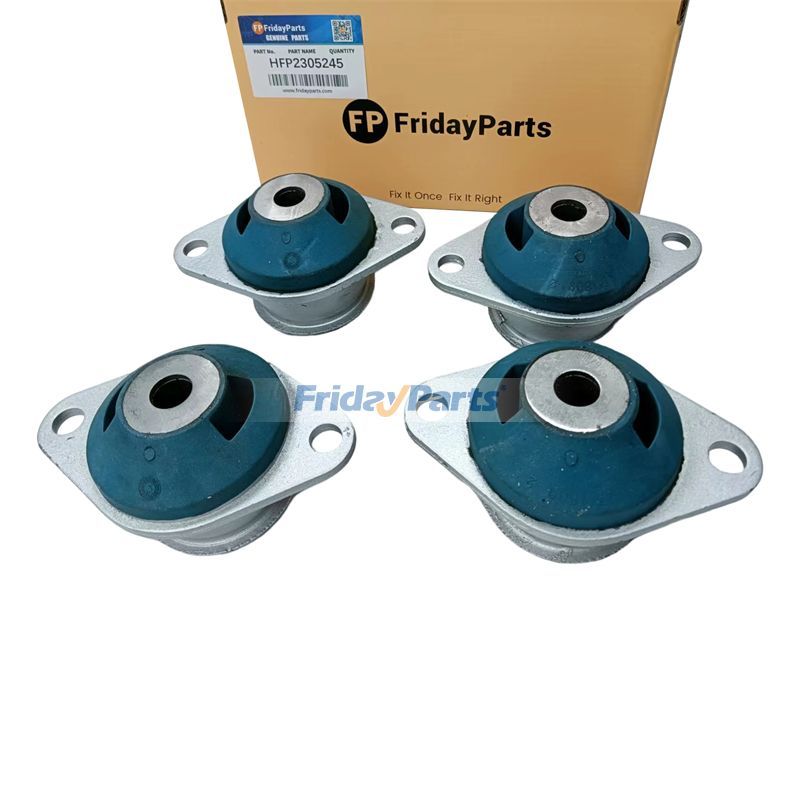 4 Pcs Engine Mounting Rubber Cushion 161-00540 for Komatsu Doosan Daewoo Excavator Solar 75-V