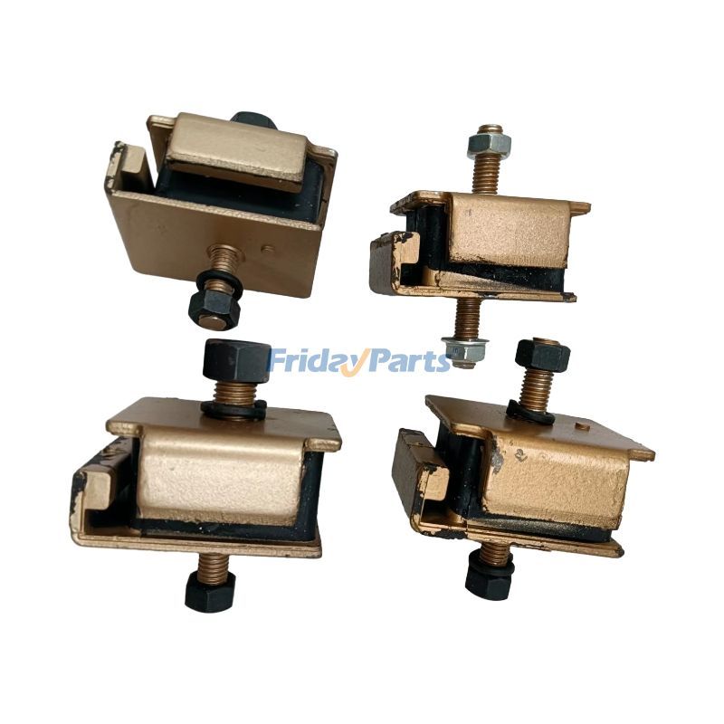 Lot de 4 coussinets en caoutchouc pour montage de moteur 2416U23D3 pour excavatrice Kobelco K903C K903-2 SK60 SK60-3 SK60-4