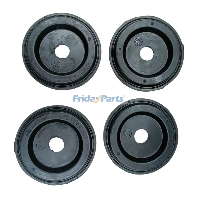 Lot de 4 coussinets en caoutchouc pour support de moteur YW02P01004P1 pour excavatrice New Holland E115SR E160 E200SR E80 EH70