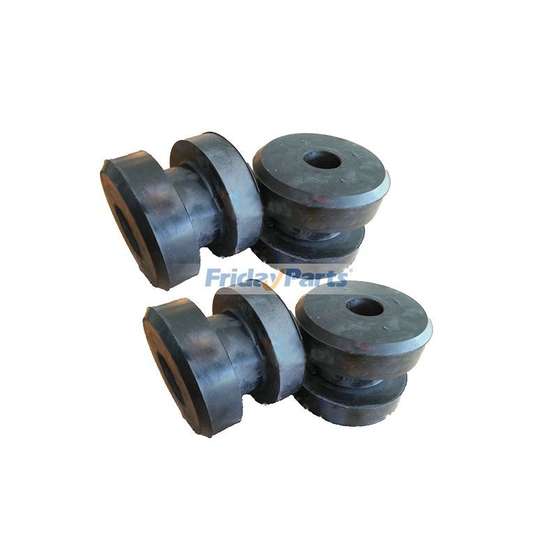 Lot de 4 coussinets en caoutchouc pour support de moteur avant 418-01-11111 pour excavatrice-chargeuse Komatsu WA120-3 WA150-3 WA180-3