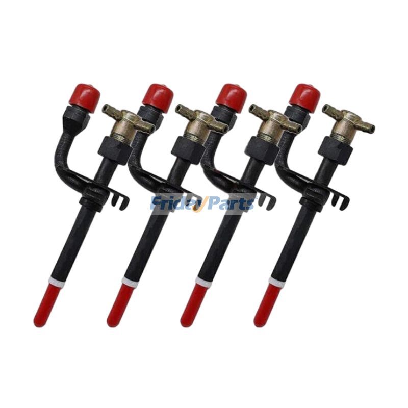 4 Pcs Fuel Injector 17111-53000 for Kubota L4350DT L5450DT R510 R510B Case IH 1838 560