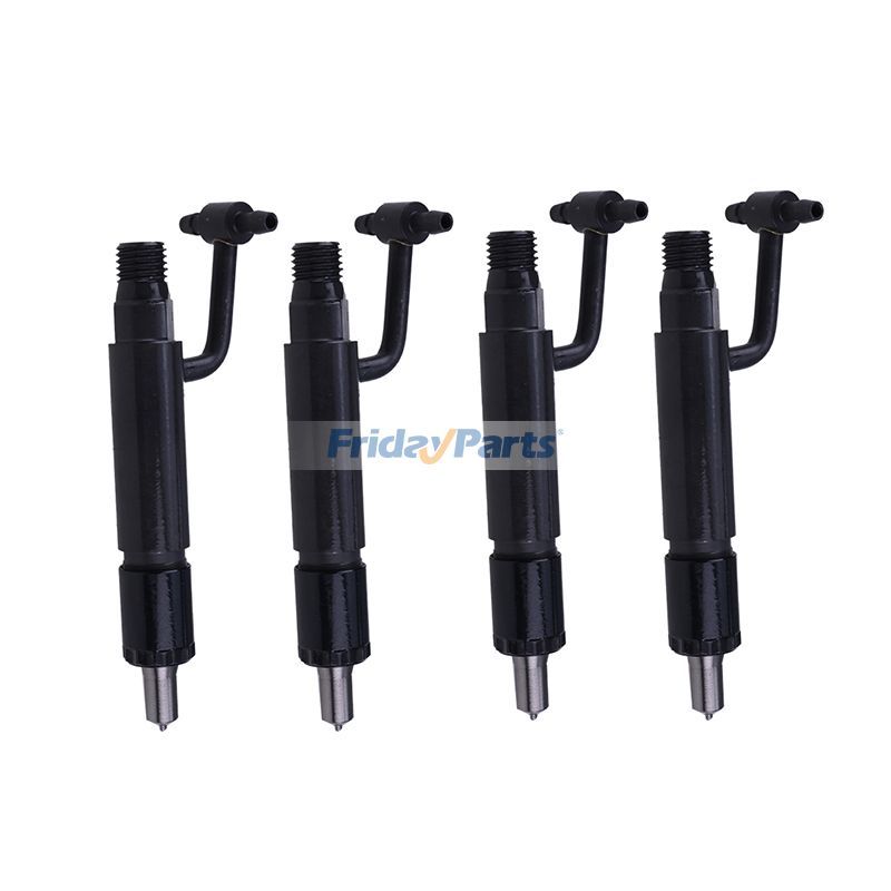 4 Pcs Fuel Injector AT212037 729902-53200 for Yanmar Engine 4TNE98 4TNE98-SA John Deere Loader 304H