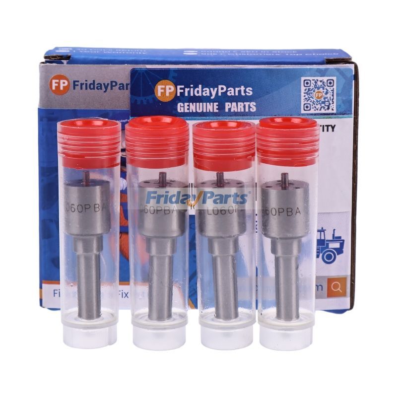 4 Pcs Fuel Injector Nozzle L060PBA for Perkins 1006.60T 1004.40T Caterpillar CAT 3056 3054 Engine