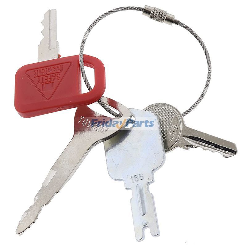 Genie用,JOHN DEERE用,KOMATSU用,他ブランド用,Skyjack用,Toyota用用トヨタ ジョンディア コマツ クラーク イェール ハイスター ジーニー スカイジャック シュノーケル テレックス 重機用イグニッションキー 4個
