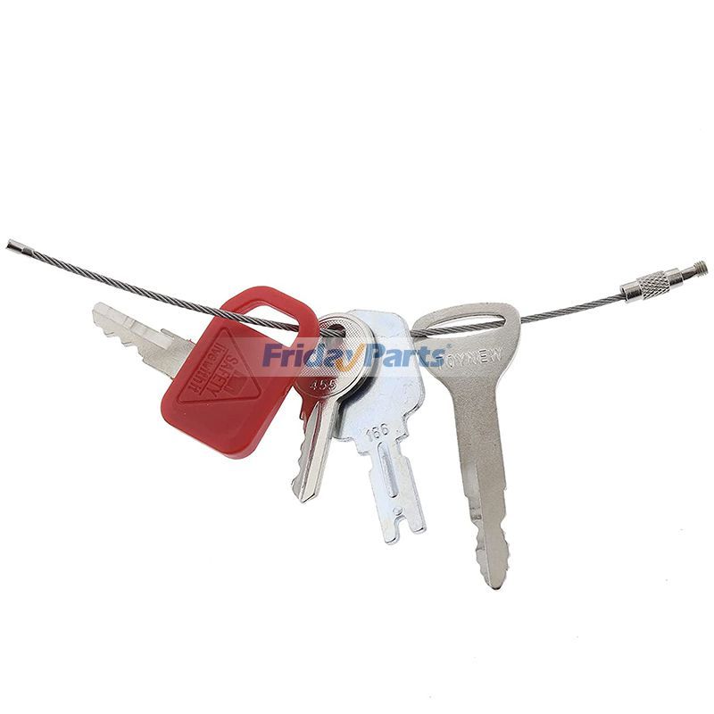 FridayPartsでイグニッションキー 4個 ジョンディア コマツ クラーク イェール ハイスター ジーニー スカイジャック シュノーケル テレックス 重機建設機械を購入