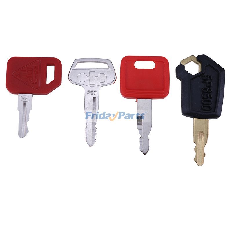 キャタピラー CAT ジョンディア コマツ 重機用キー 4個