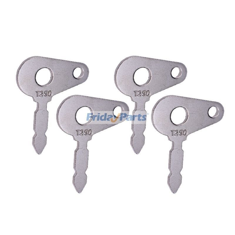 4 Pcs Keys T250 for Massey Ferguson Tractor MF231 MF240 MF250 MF253 MF270 MF282 MF290