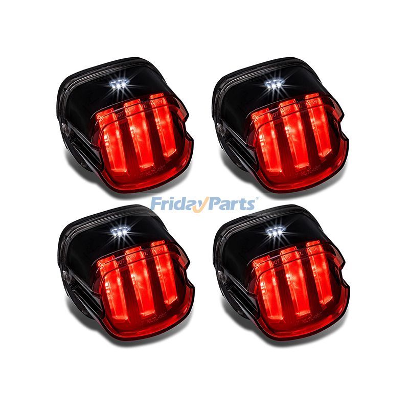 Feu Arrière Tri-Bar LED Harley Davidson Street Glide - Lentille Rouge