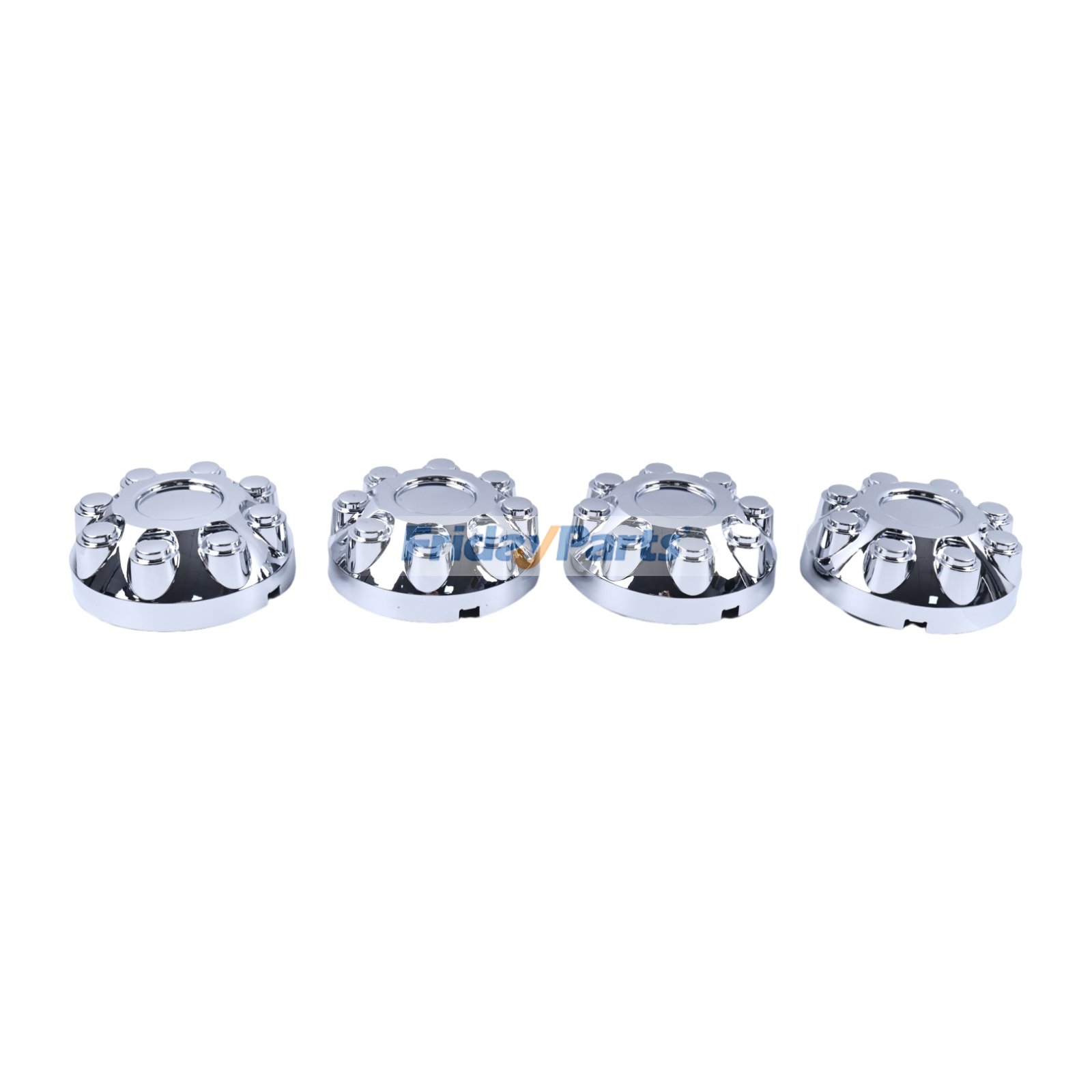 4 piezas de tapacubos centrales de rueda de 17" de color plateado con 8 pernos 52121450AA 52121450AD para Dodge Ram 1500 2500 3500 2003-2013 de FridayParts