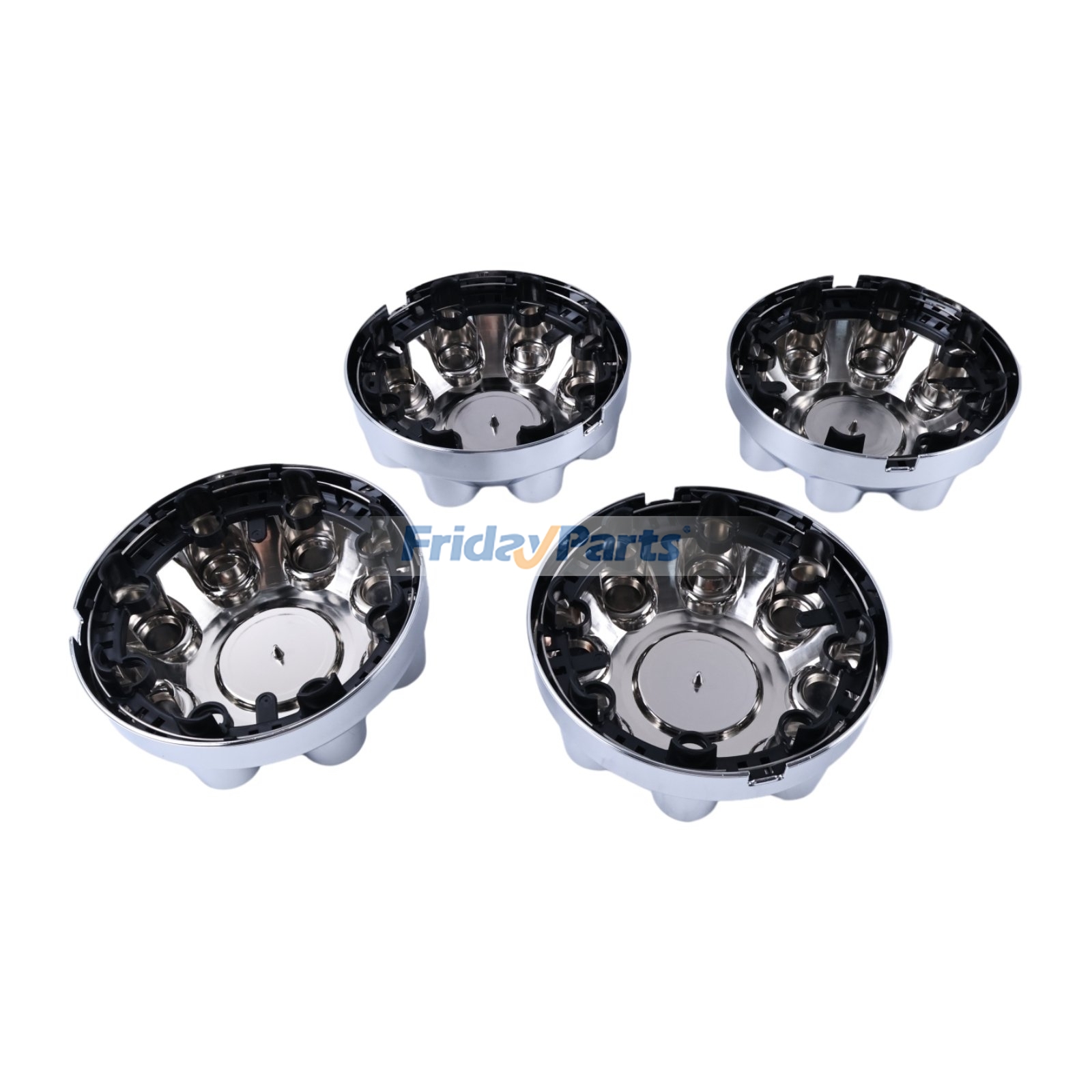 4 piezas de tapacubos centrales de rueda de 17" de color plateado con 8 pernos 52121450AA 52121450AD para Dodge Ram 1500 2500 3500 2003-2013 para Vehículo Para Dodge FridayParts