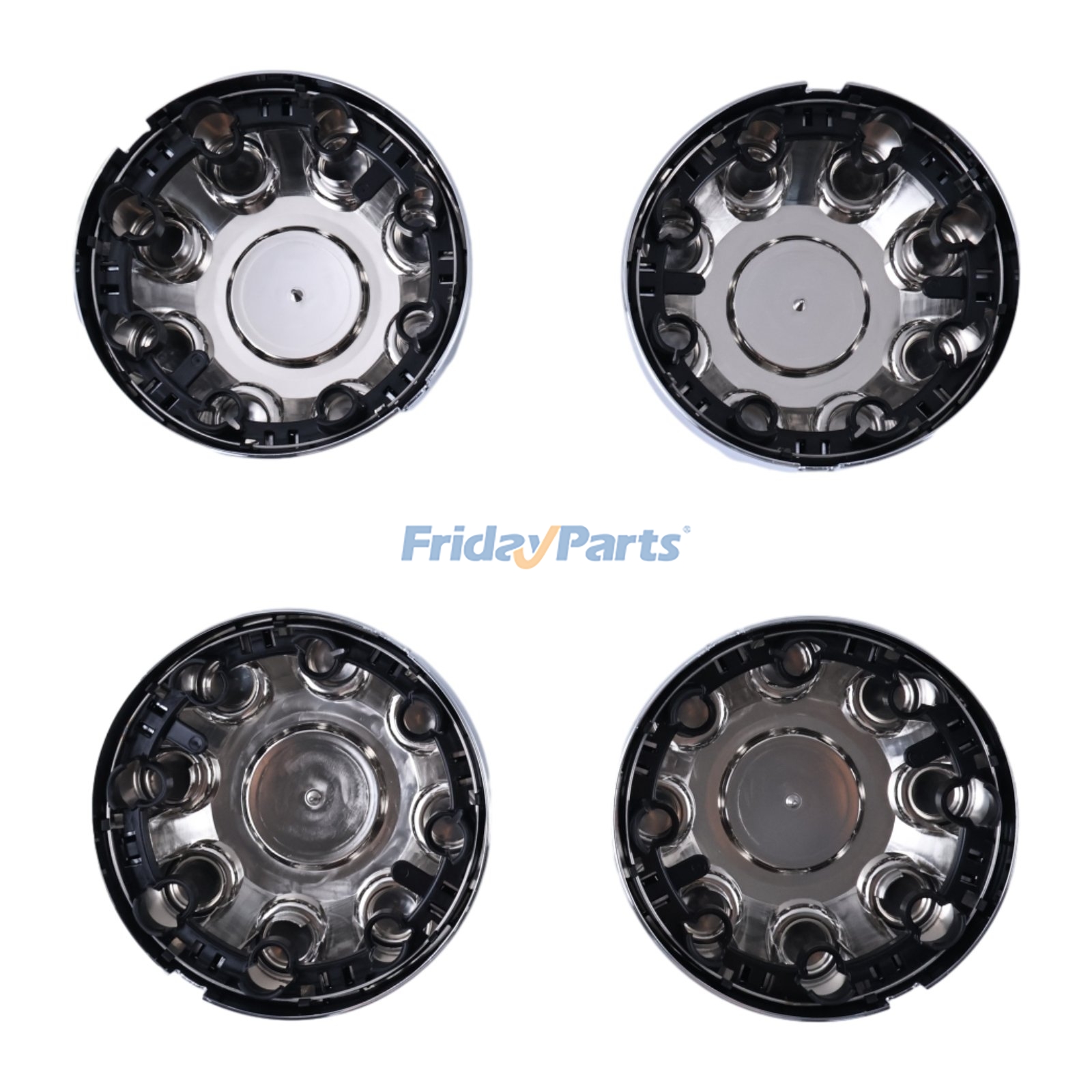 Compra 4 piezas de tapacubos centrales de rueda de 17" de color plateado con 8 pernos 52121450AA 52121450AD para Dodge Ram 1500 2500 3500 2003-2013 en Fridayparts