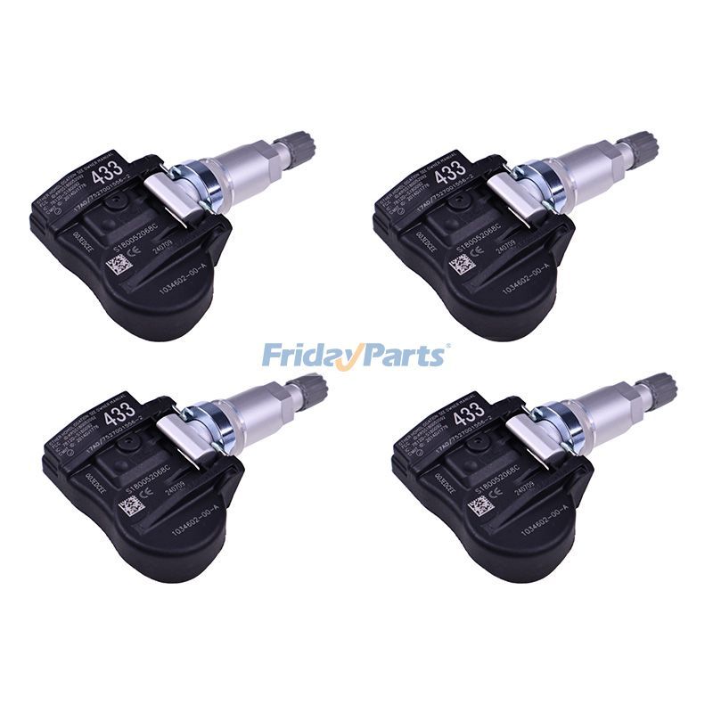4 Pieces 433MHz TPMS Tire Pressure Sensor 1034602-00-A for Tesla Model 3 S X 2015-2021