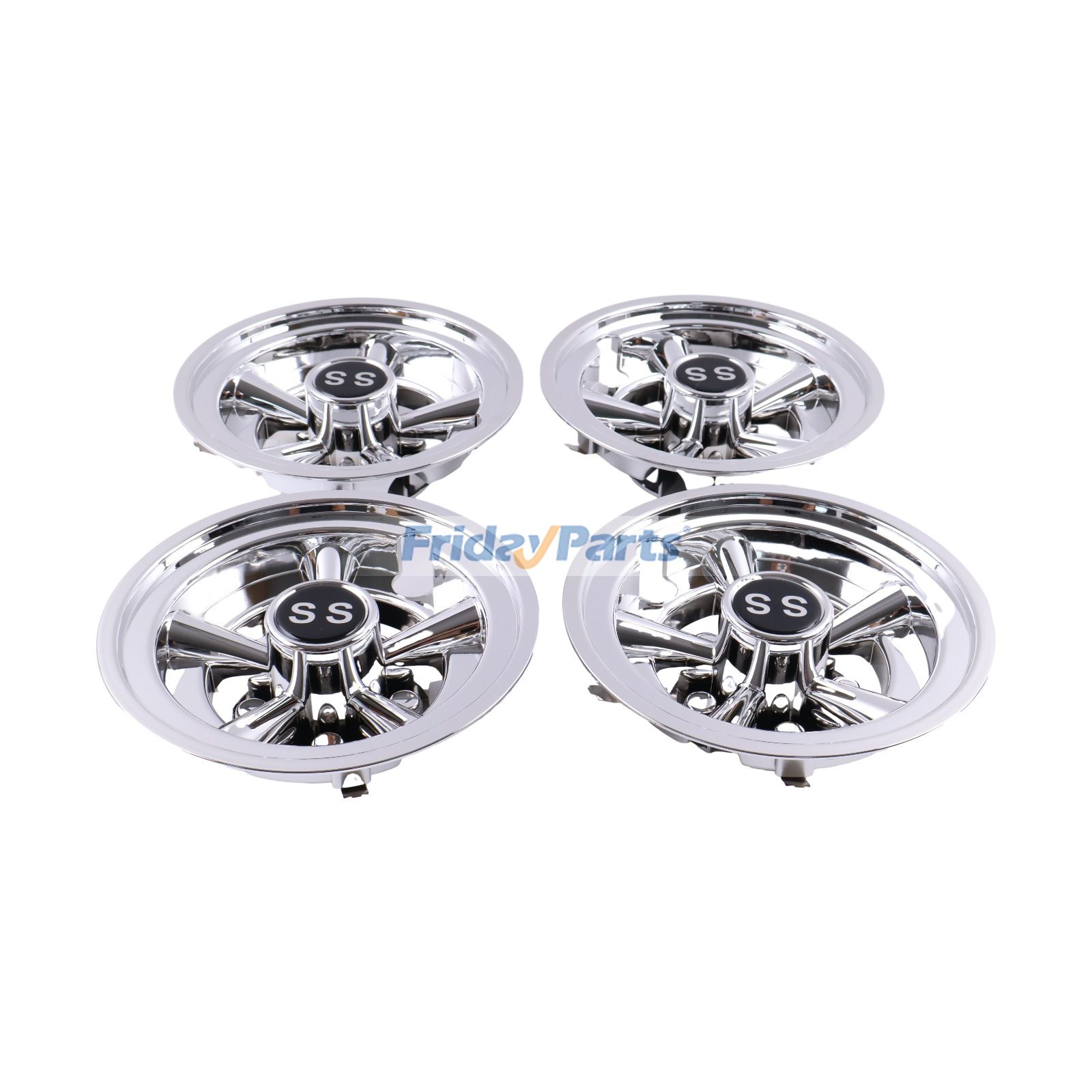 ヤマハ Gモデル クラブカー DS プレセデント EZGO TXT ゴルフカート用 8インチホイールカバー ハブキャップ 4個