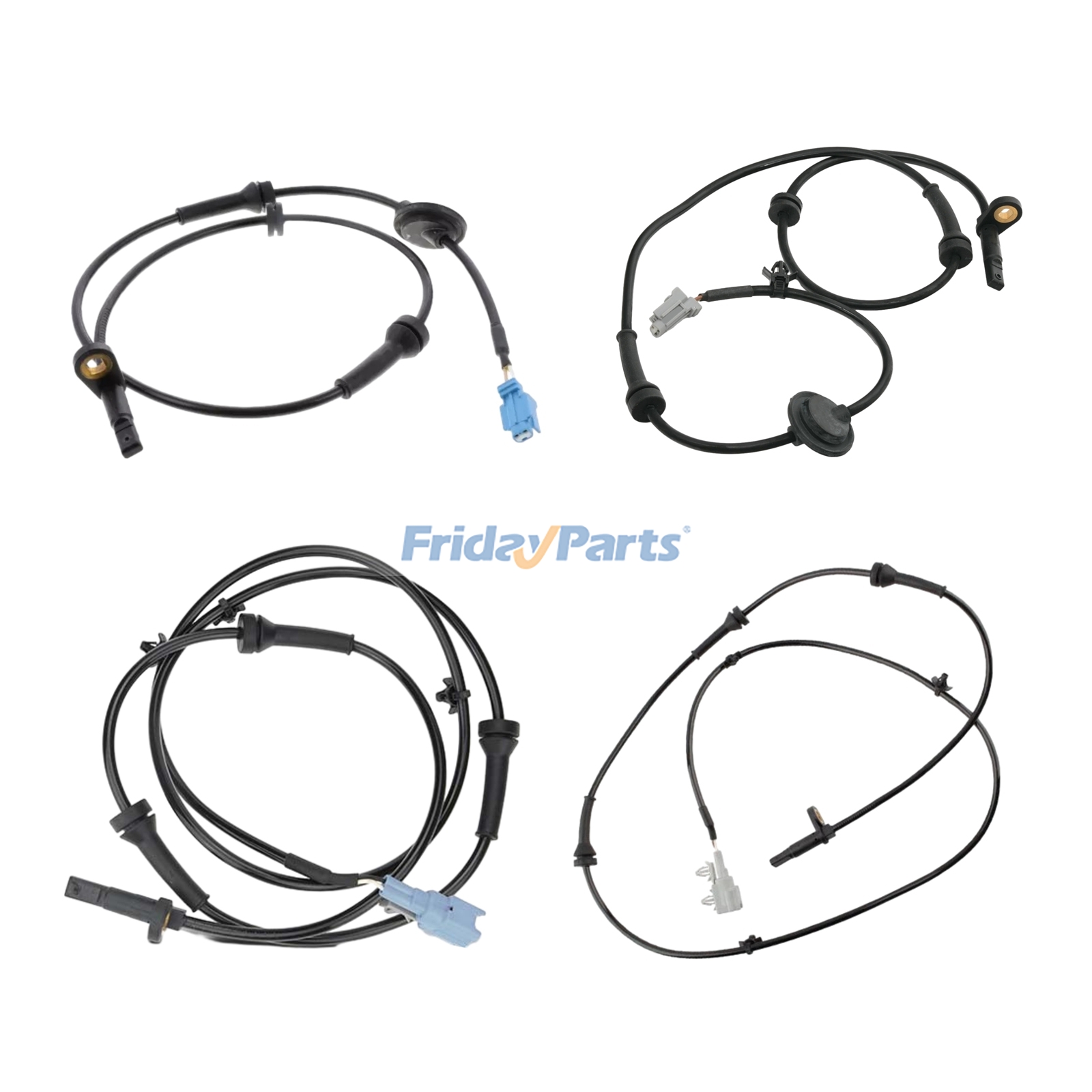 4 Pieces ABS Wheel Speed Sensor 47910-CA000 47900-CA00A 47901-CA00A 47911-CA000 for Nissan Murano 2003-2007