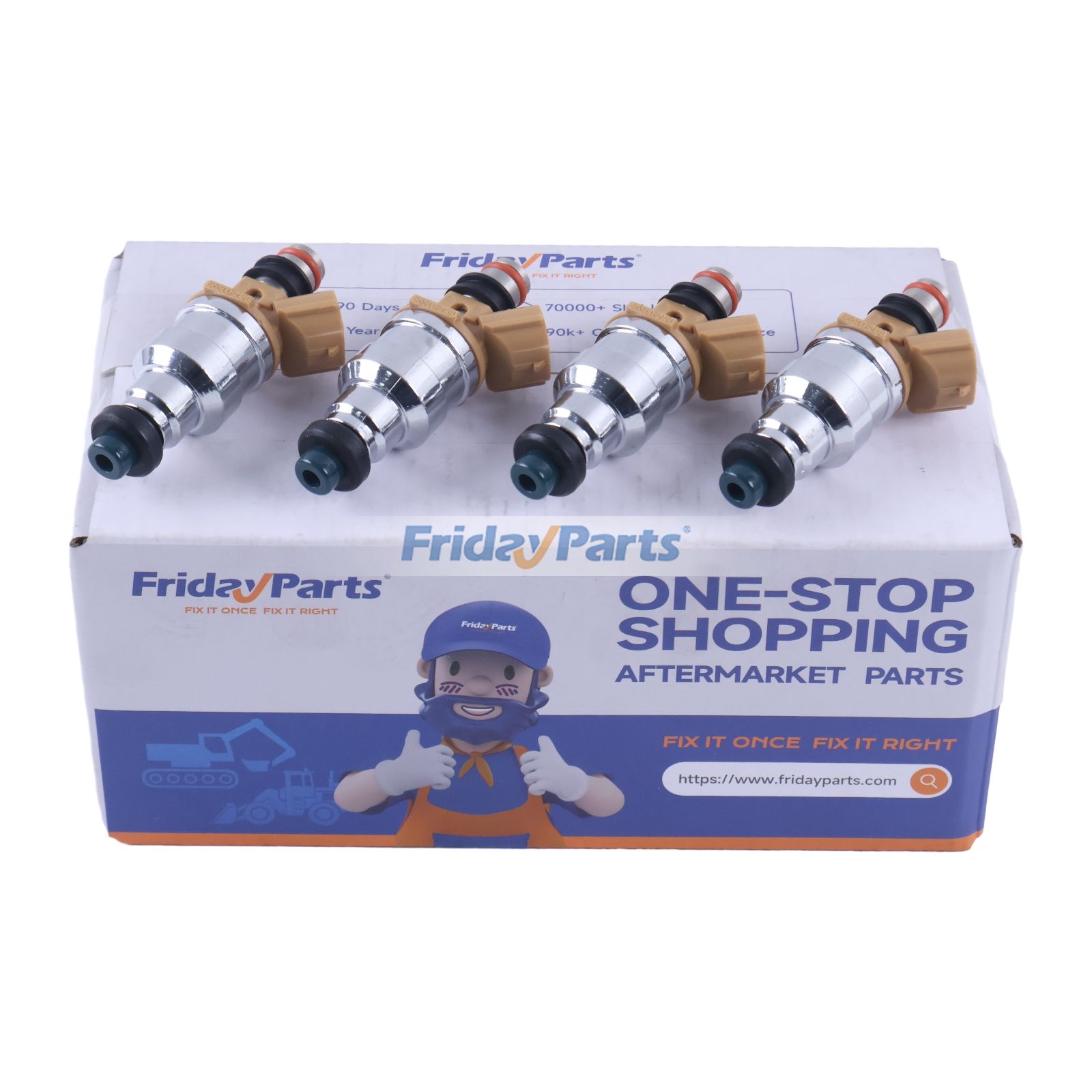 4 Pieces Aftermarket Denso 195500-2180 Fuel Injector for Mazda 323