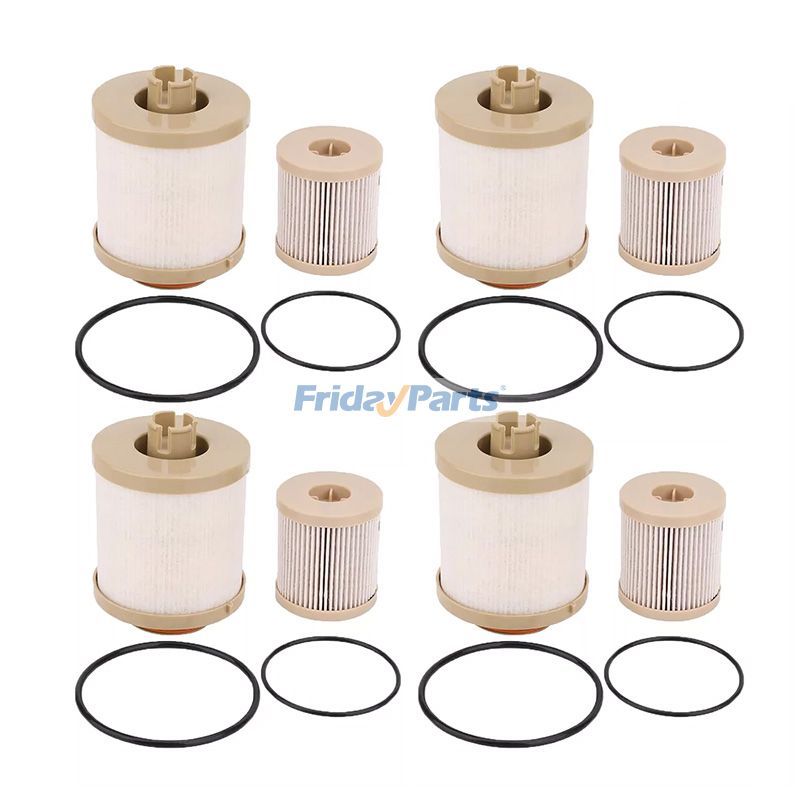 4-teiliges Kraftstofffilter-Set – Ersetzt Donaldson P550527, Fleetguard FS19797, WIX 33899