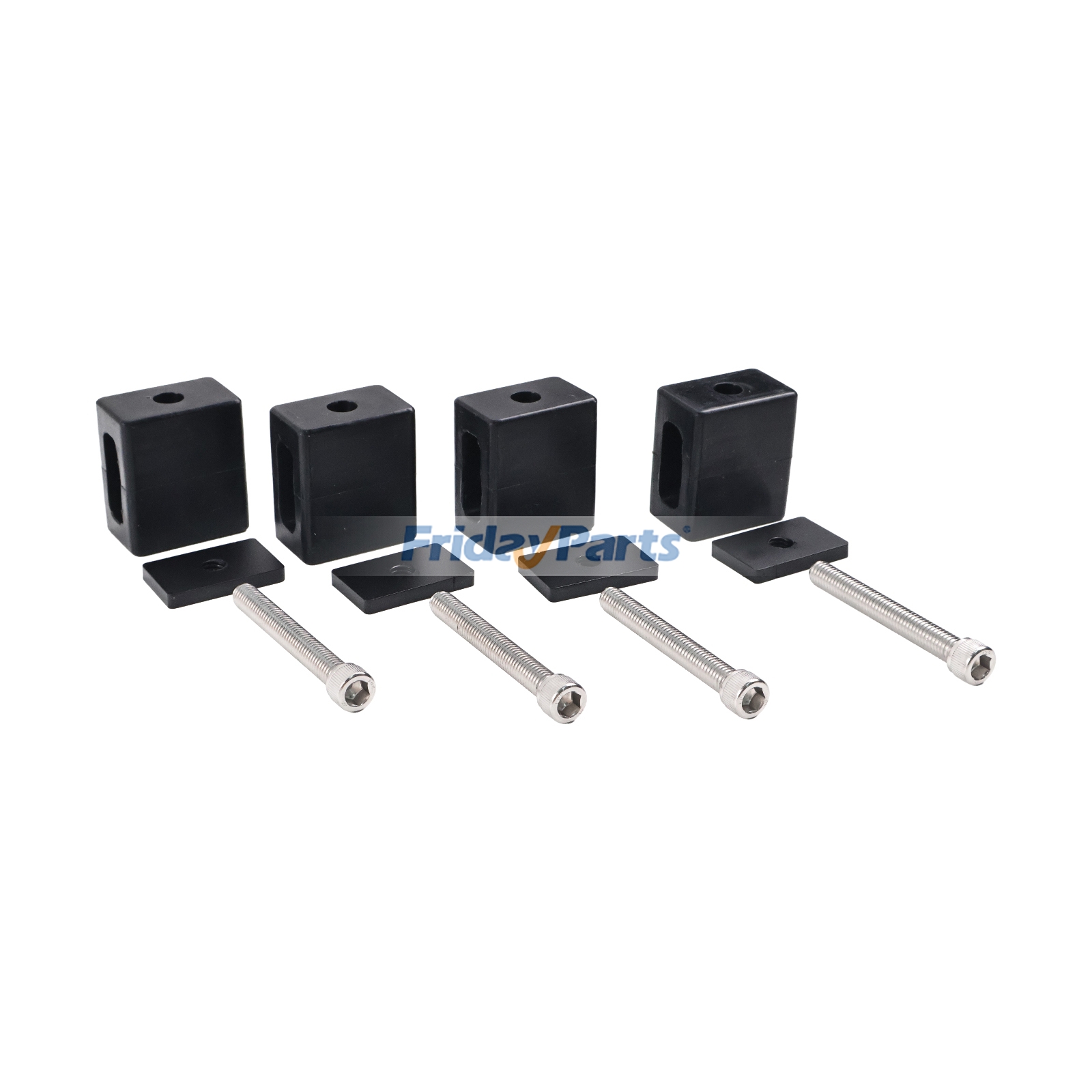 4 Pieces Bed Stake Pocket Mounting Kit for Pickup Trucks With Standard-Size Stake Pockets para Camión,Vehículo
