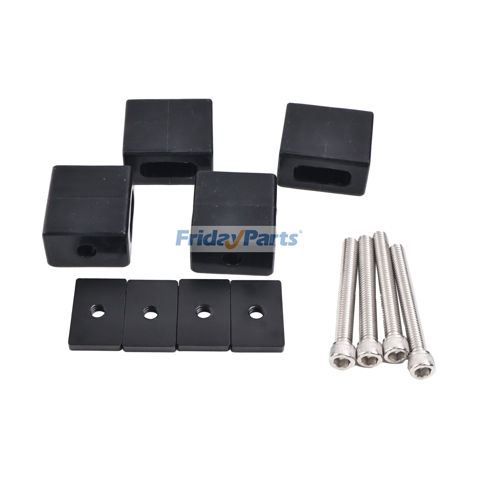 4 Pieces Bed Stake Pocket Mounting Kit for Pickup Trucks With Standard-Size Stake Pockets de FridayParts