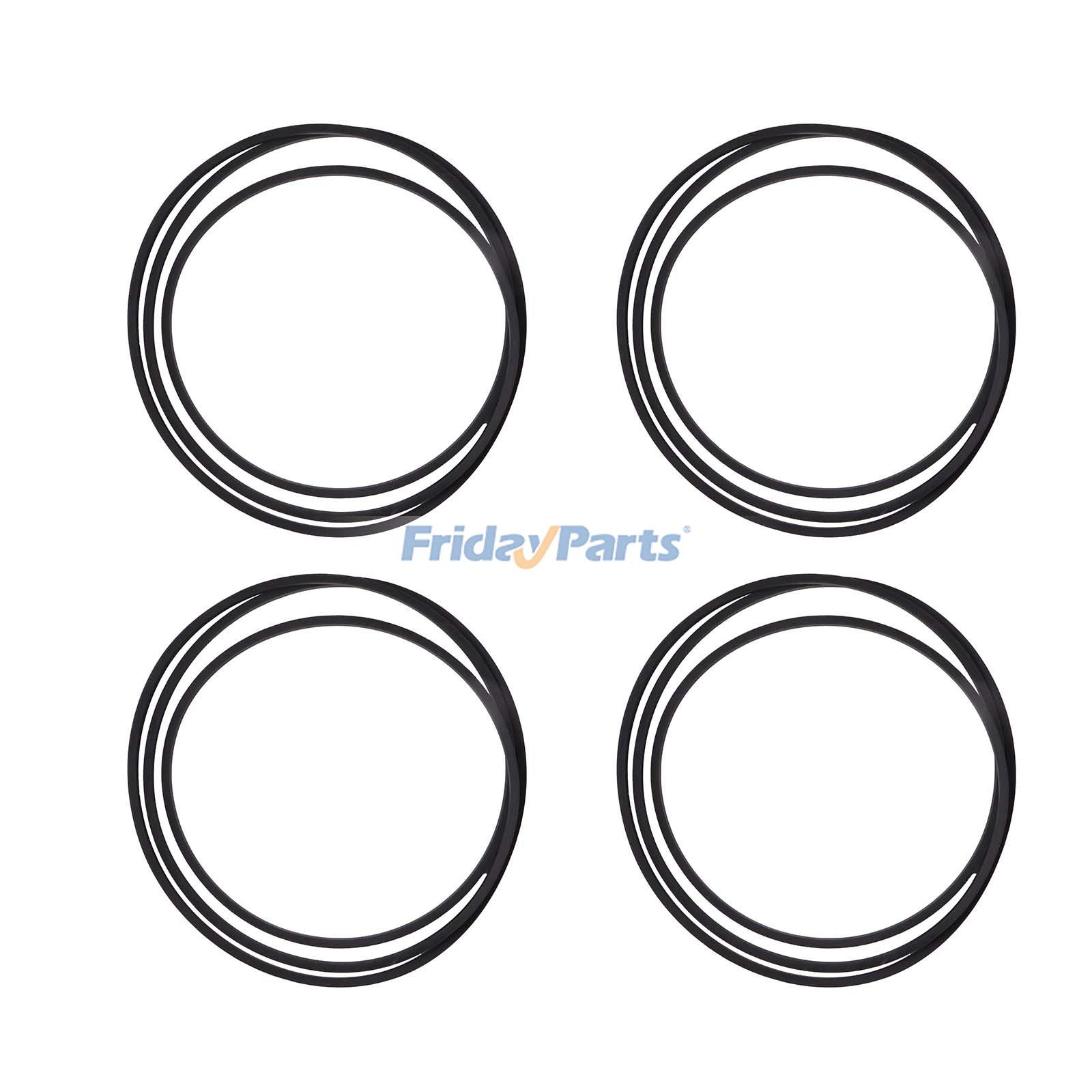 4 Pieces V-Belt GX10176 for John Deere Mower 1846 1646H 1846HMS 2046HV S2046 S2546