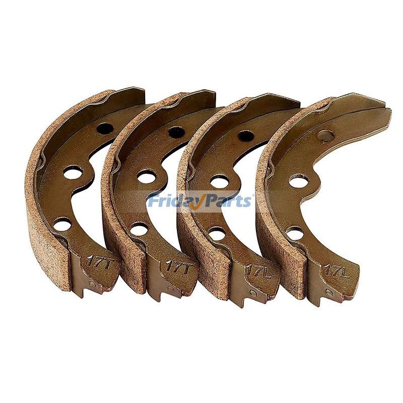 4 Pieces Golf Cart Brake Shoe 101823201 for Club Car DS Precedent 95-up EZGO 86-95