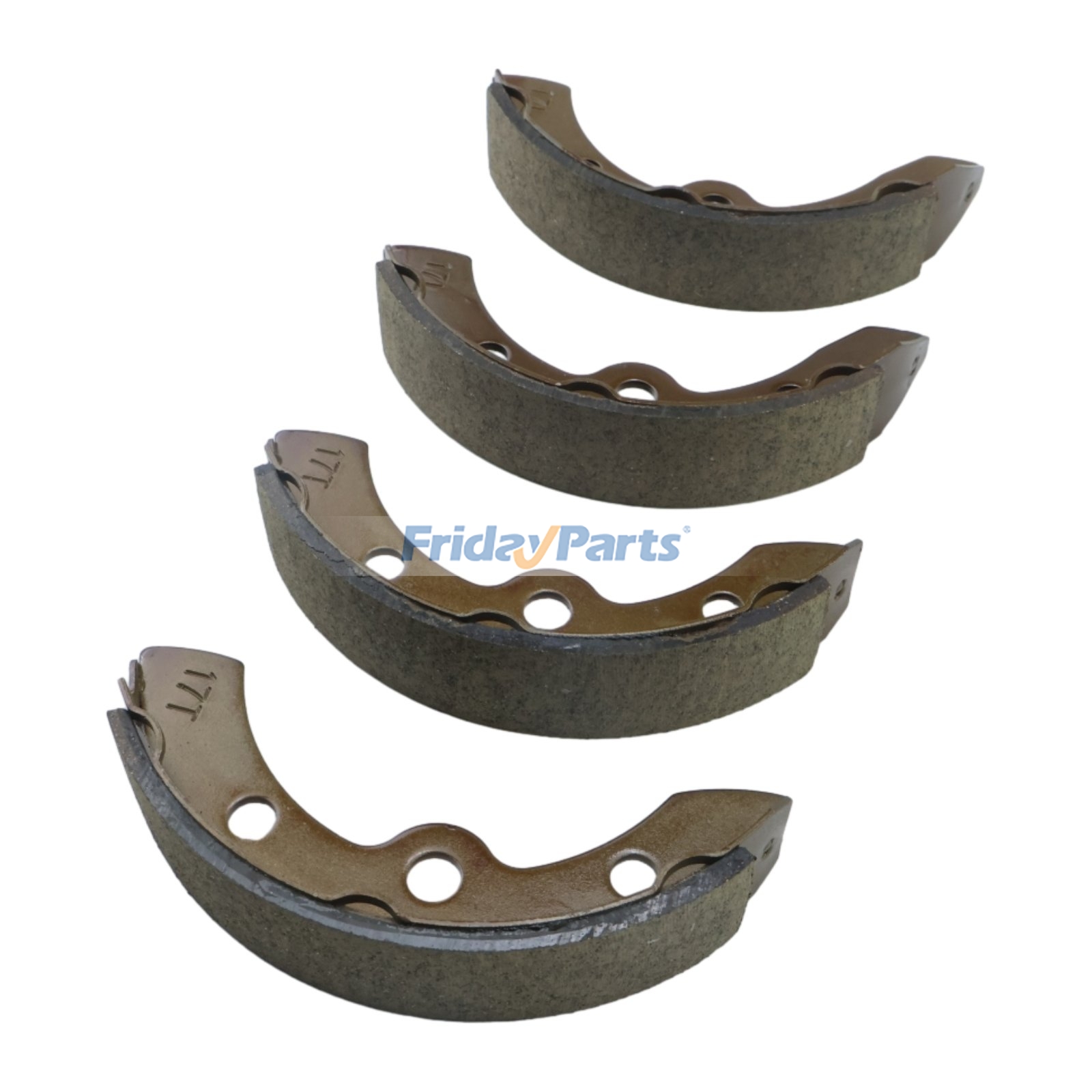 4 Pieces Golf Cart Brake Shoe 101823201 for Club Car DS Precedent 95-up EZGO 86-95