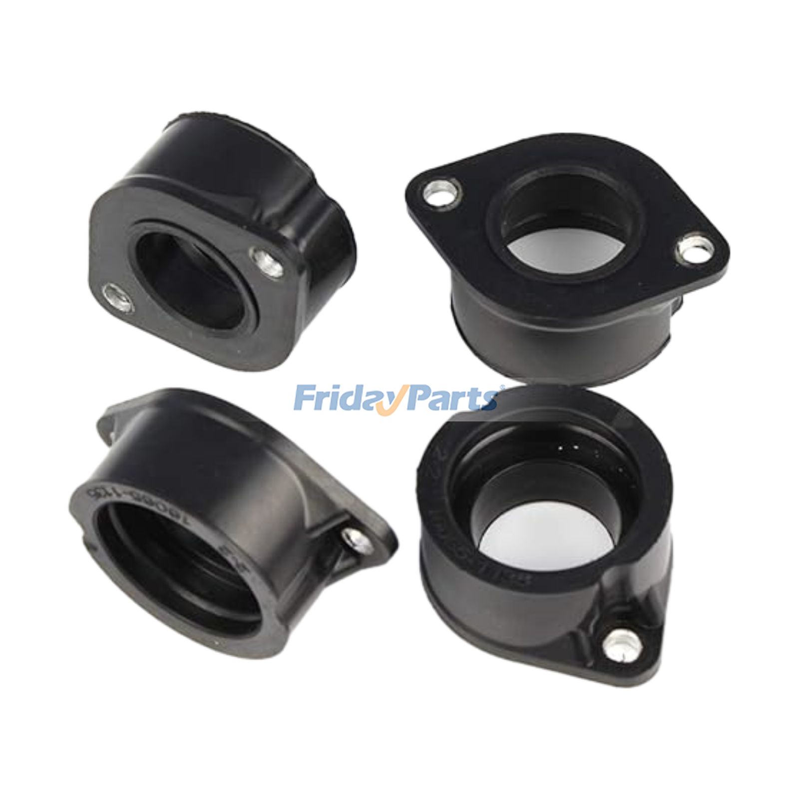 4 Pieces Carburetor Intake Manifold Boot 16065-1135 for Kawasaki KZ1000 KZ1100 1981-1982