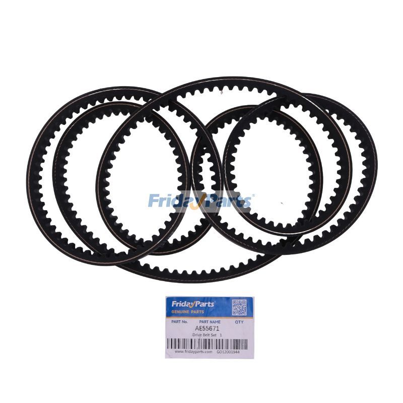 4 Pieces Drive Belt Set AE55671 142593 for John Deere Disc Mower 265 275 Gehl 1162 1165