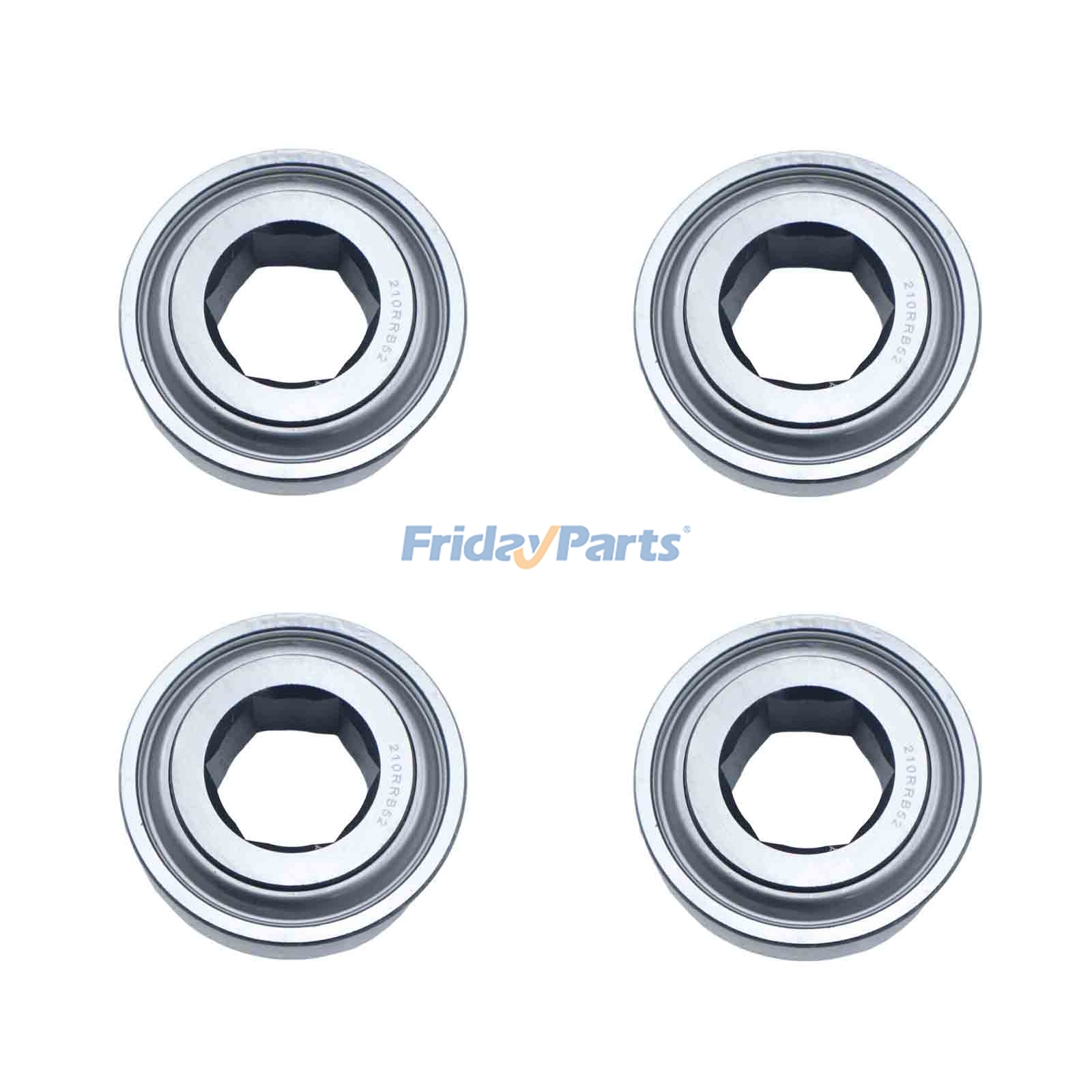 4 Pieces Drive Roll Bearing 210RRB52 AFH205792 for John Deere Round Baler 440E 448 449 458 459 468 469 558 559 560M 560R 568 569