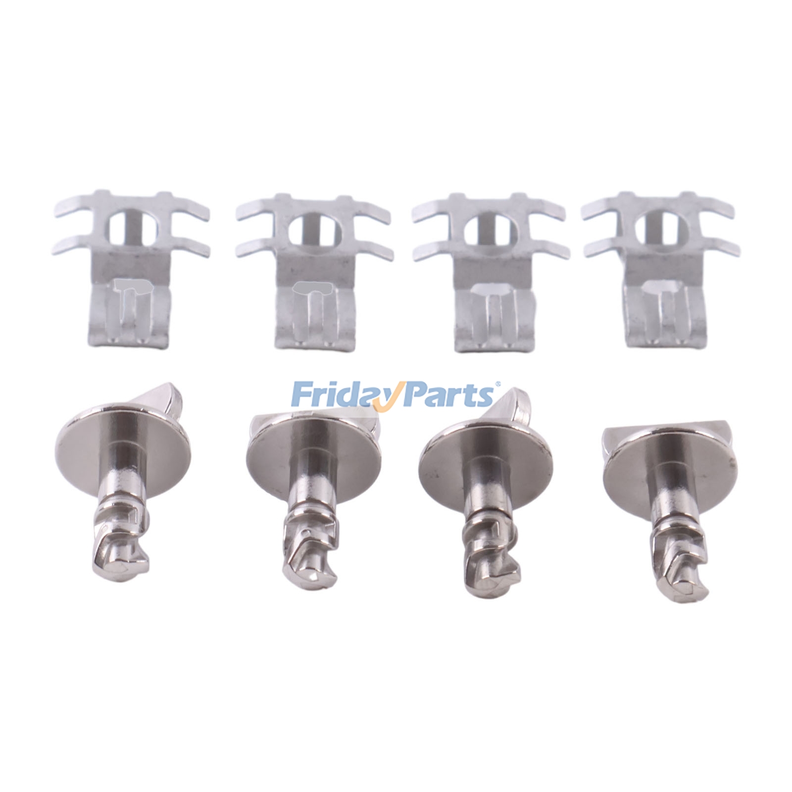  4 Pieces Engine Shield Cover Thumb Pin And 4 Nuts For Ford