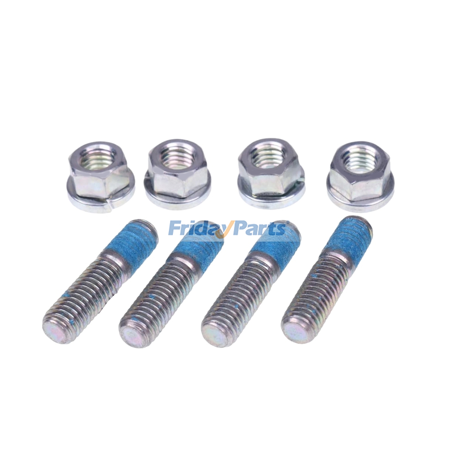 Juego de 4 espárragos y tuercas de escape 25-37237-00 25-35685-00 para motor Kubota 2203 Carrier CT4-134 Vector Transicold Refrigeration Vector